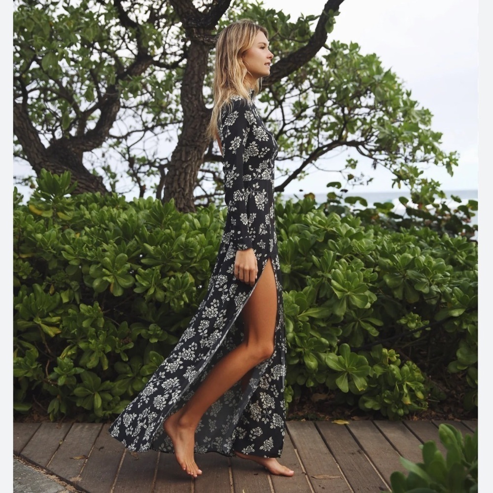 Flynn Skye Black and White Floral Backless Dress Size XS - Picture 8 of 8